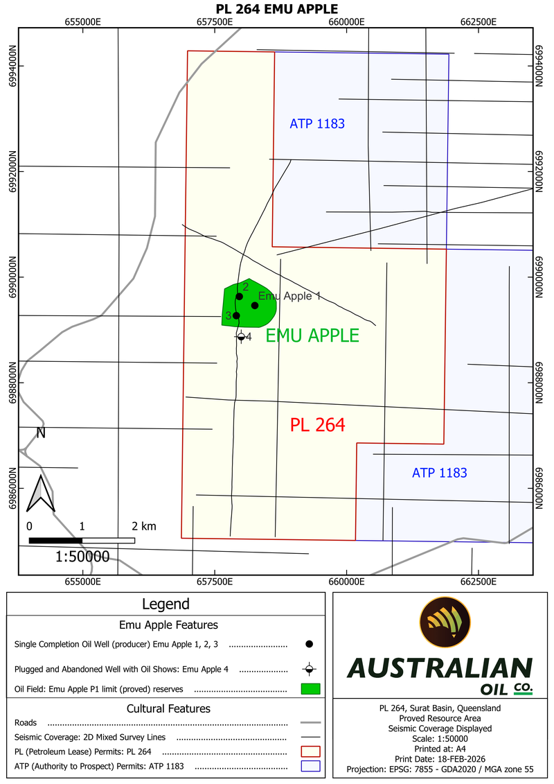 Pl Service Map Australian Oil Company Limited | ASX:AOK - Surat Basin Project